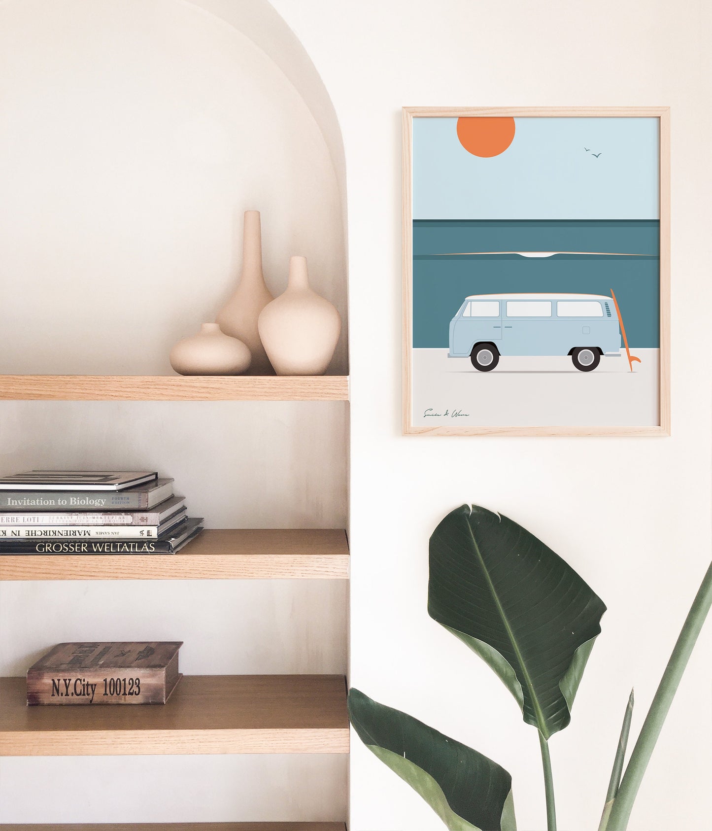 VW T2 Camper Art Print Digital Download