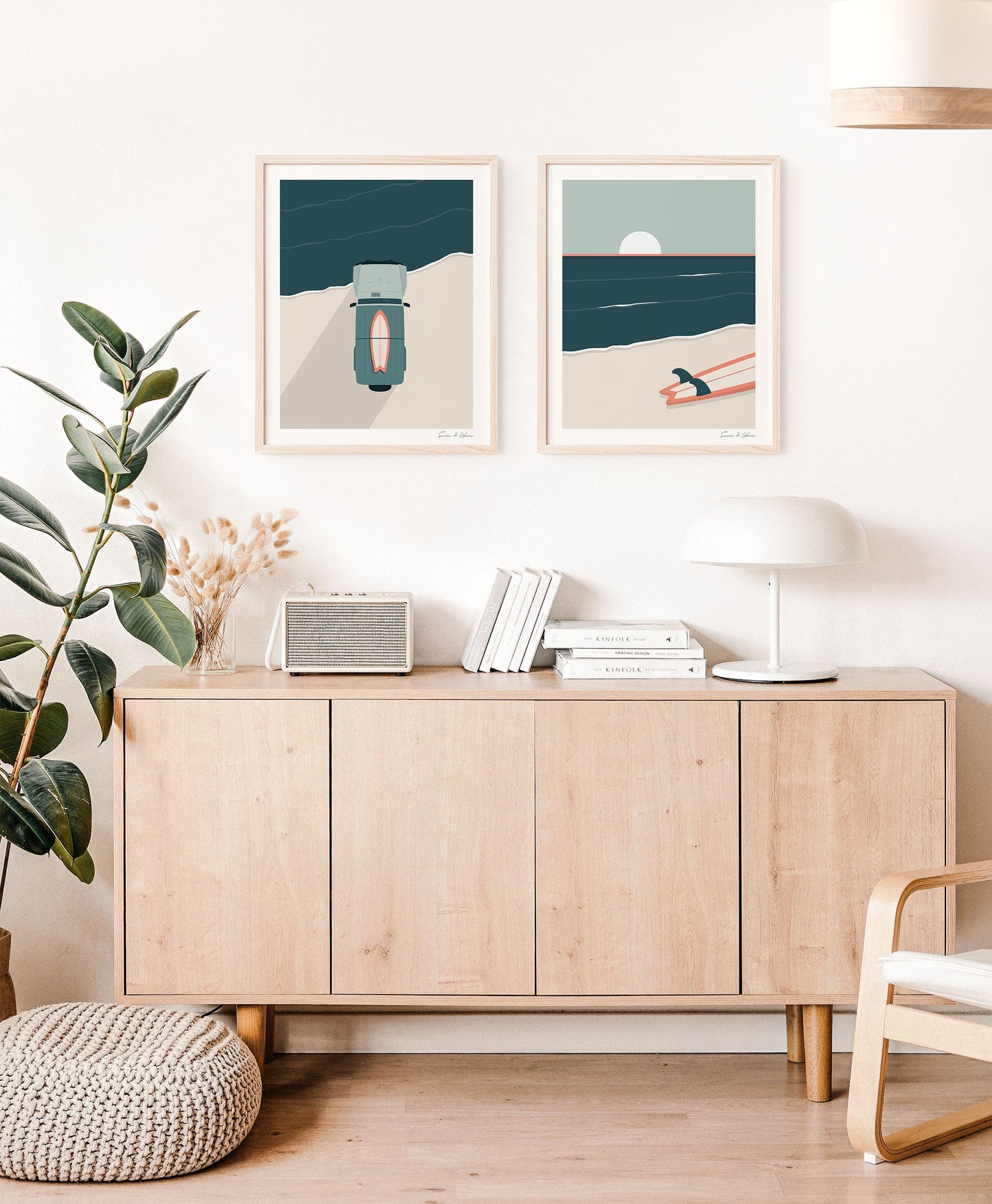 Surf Art Print Set Digital Download