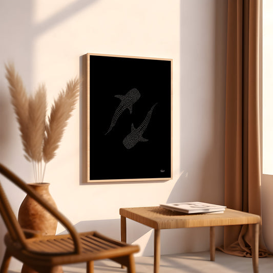 Whale Shark Art Print Digital Download