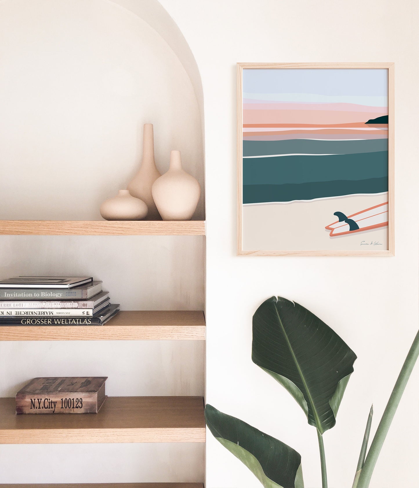 Surfboard Art Print Digital Download