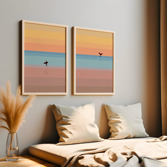 Surf Beach Art Print Digital Download