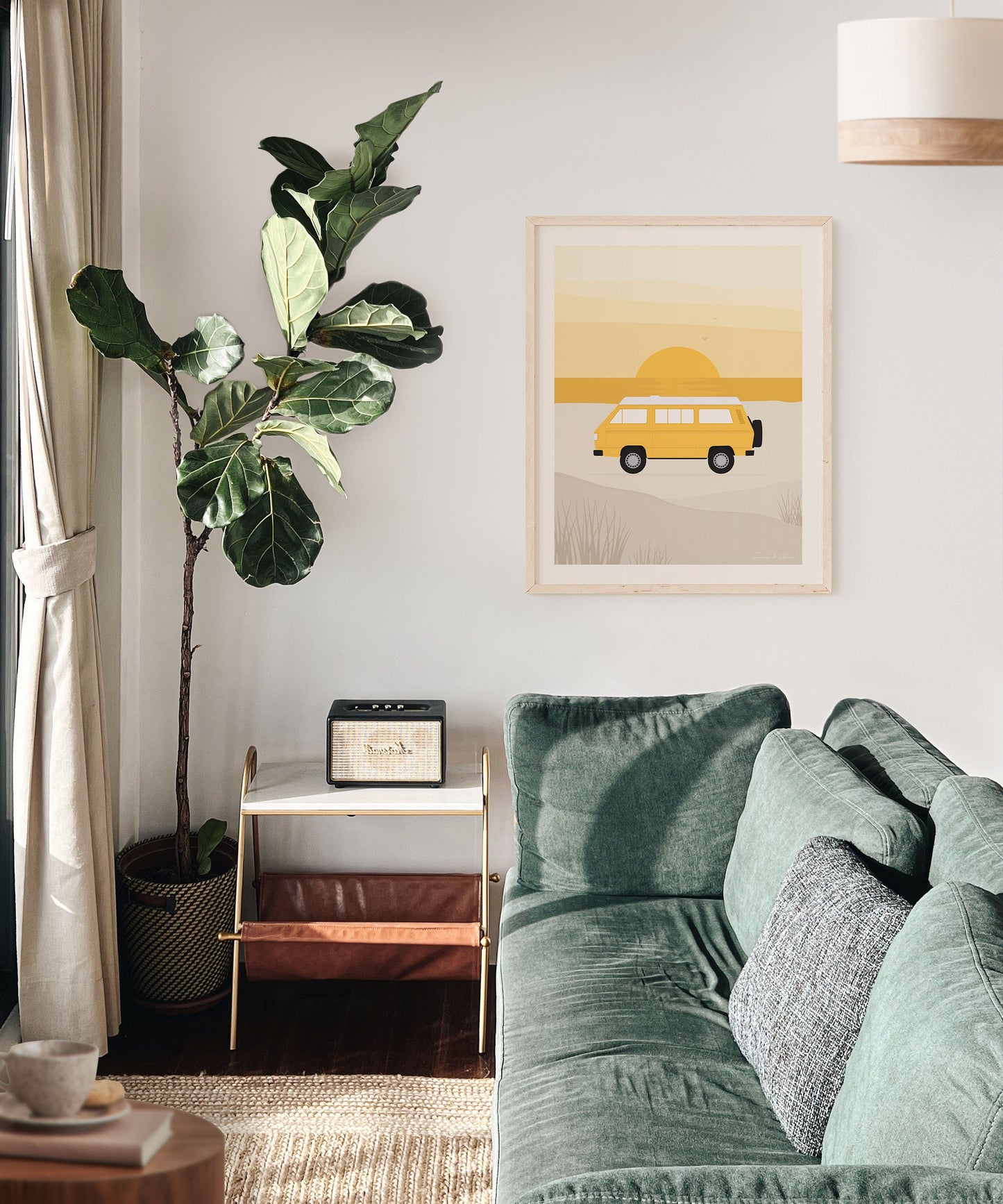 VW T3 Camper Van Art Print