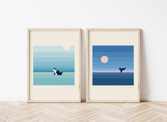 Orca Art Print Set