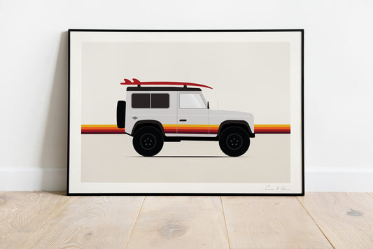 Land Rover Defender Art Print Digital Download