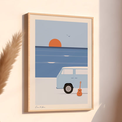 1 Volkswagen T2 Art Print Digital Download