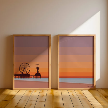 Scheveningen Pier Art Print Digital Download